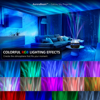 AuroraBeam™ Galaxy Sky Projector – RGB Aurora Light with Remote